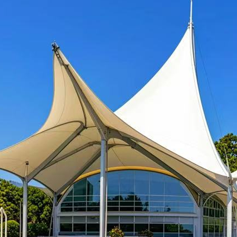 Tela de membrana arquitectónica de PVC recubierta de acrílico